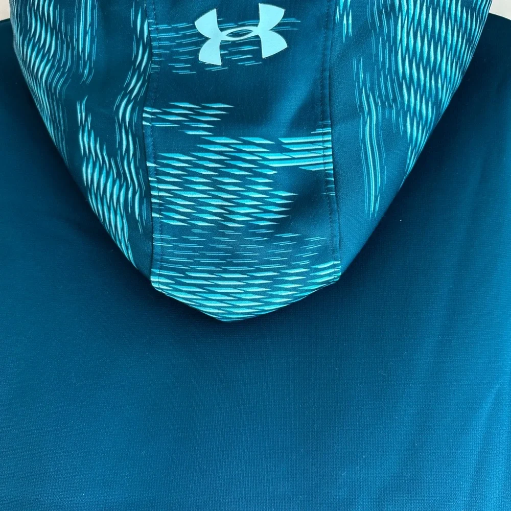 Under Armour Kids Hoodie Sweatshirt Size M Turquoise Blue - Picture 10 of 16